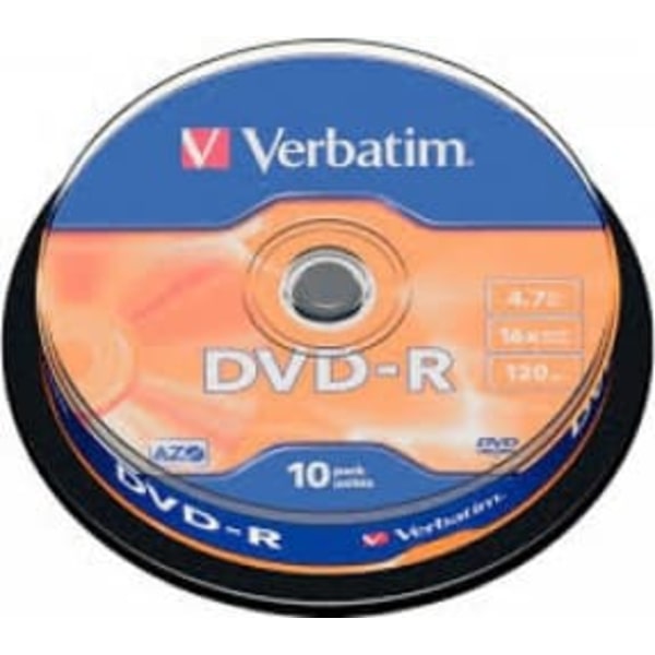 Matricas DVD-R AZO Verbatim 4.7GB 16x 10 Pack Spindle