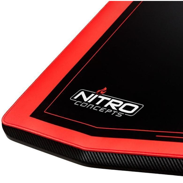 Gaming desk Nitro Concepts D16E, Carbon Red, Electric Height Adjustment