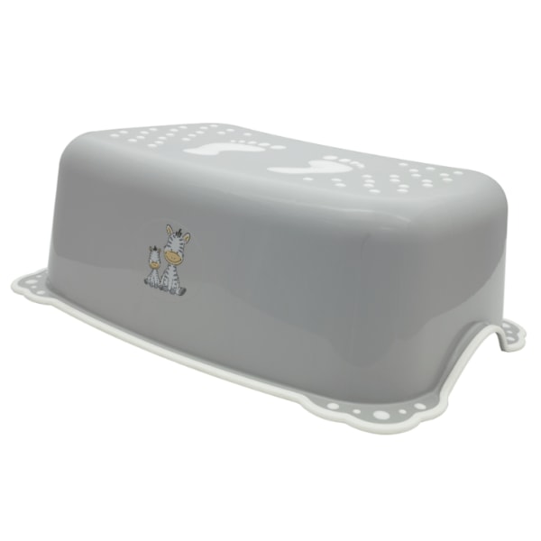 MALTEX step up stool with antislip rubber Grey/White Zebra 6913