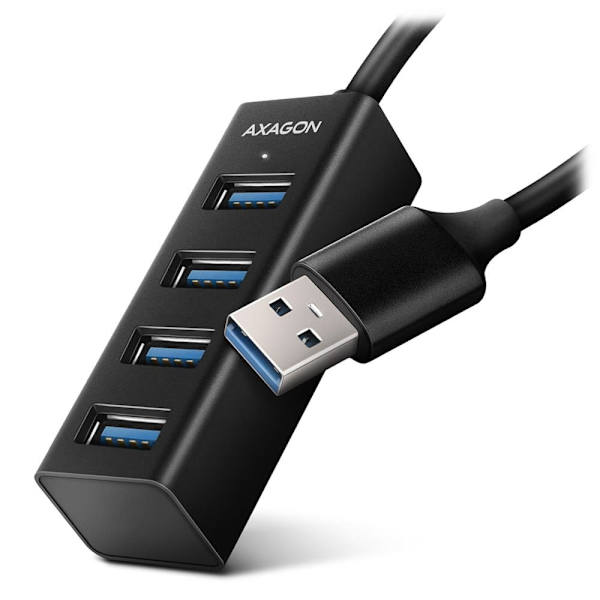 AXAGON Miniature metal four-port USB 3.2 Gen 1 hub | HUE-M1AL