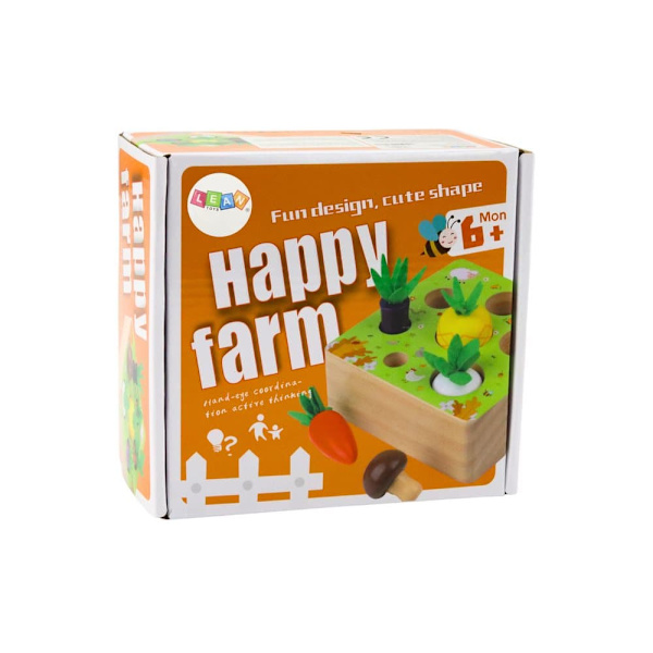 Memory Game Fruits and Vegetables Wooden