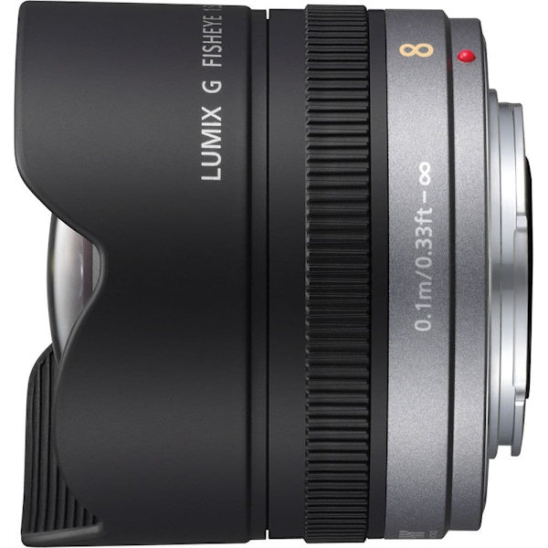 Panasonic Lumix G 8mm f/3.5 Fisheye lens Sort