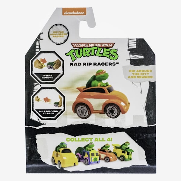 TMNT vehicle with figure Rad Rip Racers, assort., 71046