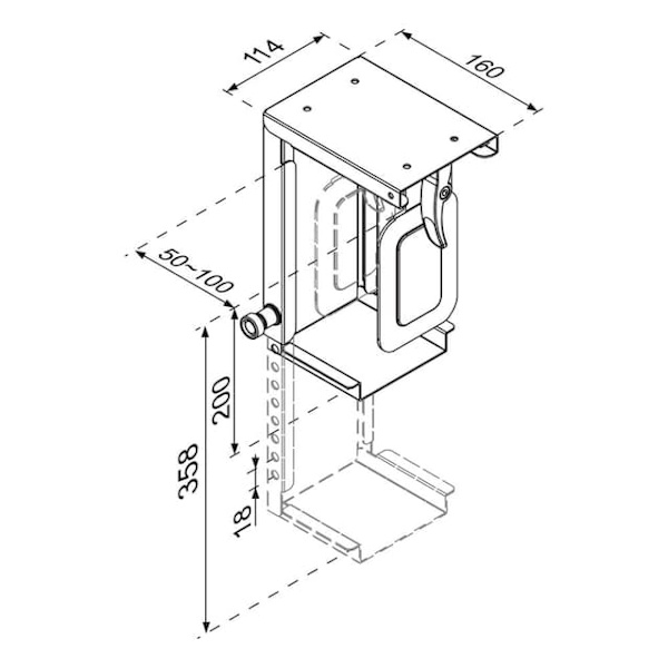 Neomounts CPU-D075BLACK CPU holder - max 10 kg - universal