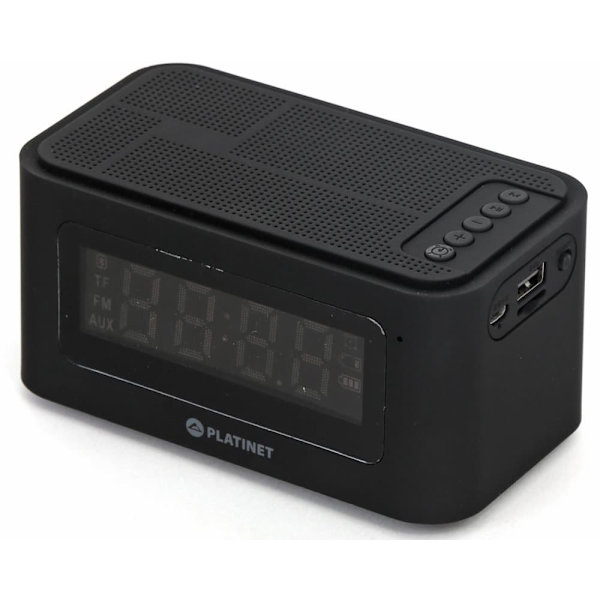 Platinet wireless speaker + alarm clock Bluetooth 5W PMGC5B
