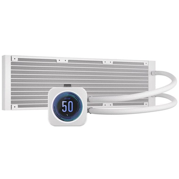 Corsair CW-9060077-WW computer cooling system Processor All-in-one liquid cooler 12 cm White 1 pc(s)