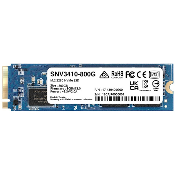 Synology SNV3410-800G internal solid state drive M.2 800 GB PCI Express 3.0 NVMe