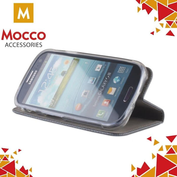 Mocco Smart Magnet Book Case For Huawei P10 Plus Silver