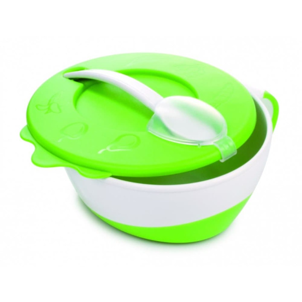 CANPOL BABIES Bowl with spoon 31/406 green