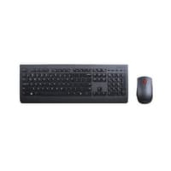 Lenovo Professional Wireless Keyboard and Mouse Combo, German Svart