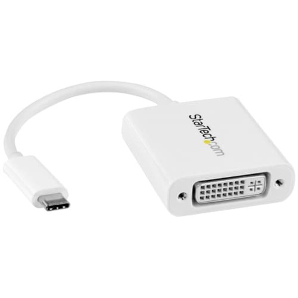StarTech.com USB-C to DVI Adapter - 14 cm Hvid