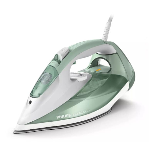 Philips 7000 series DST7012/70 iron Steam iron SteamGlide Plus soleplate 2600 W Green, Grey