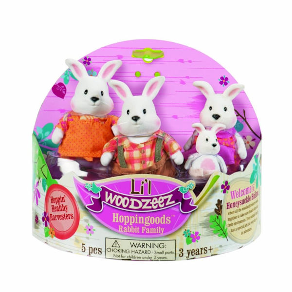 LI'L WOODZEEZ rabbit family, 6006Z