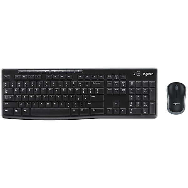 Logitech MK270 | Keyboard and Mouse Set | Wireless | US | Black Sort