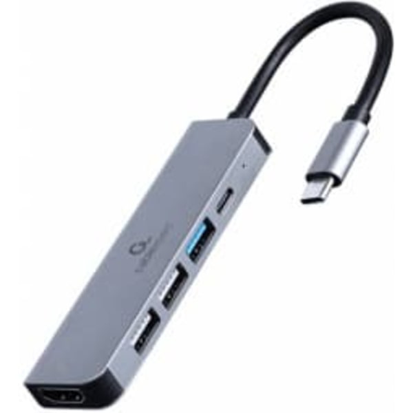Gembird A-CM-COMBO5-03 USB Type-C 5-in-1 multi-port adapter (Hub + HDMI + PD)