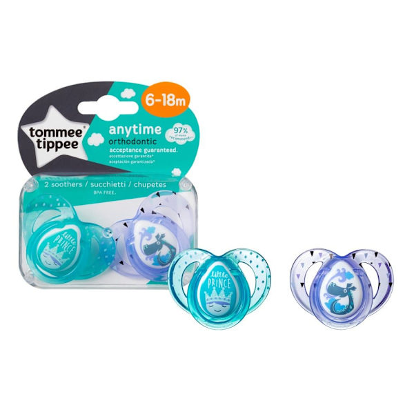 Tommee Tippee soother silicone 2pcs 6-18m Anytime 43354499