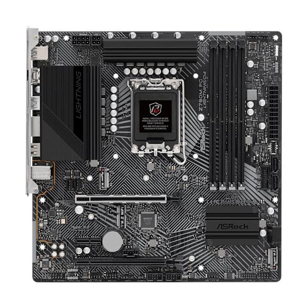 ASRock Motherboard Z790M PG Lightning/D4 - Micro ATX - Socket LGA1700 - AMD Z790