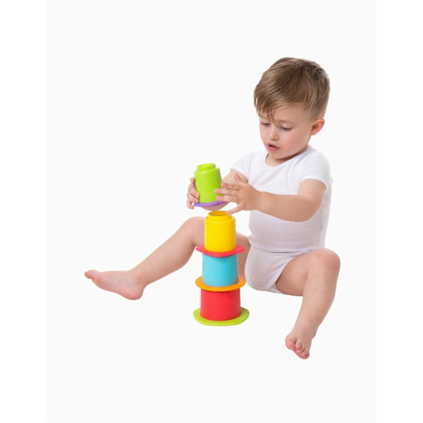 PLAYGRO bath toy Chewy Stack and Nest Cups, 187253