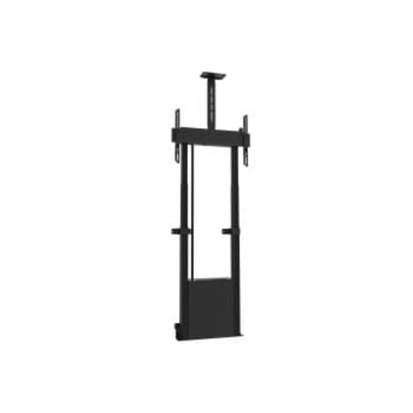 Multibrackets M Motorized Floormount incl camerashelf 120kg Black | Adjustable 1210mm 1860mm | VESA 200x200-600x400 | Max 120kg | Black Sort
