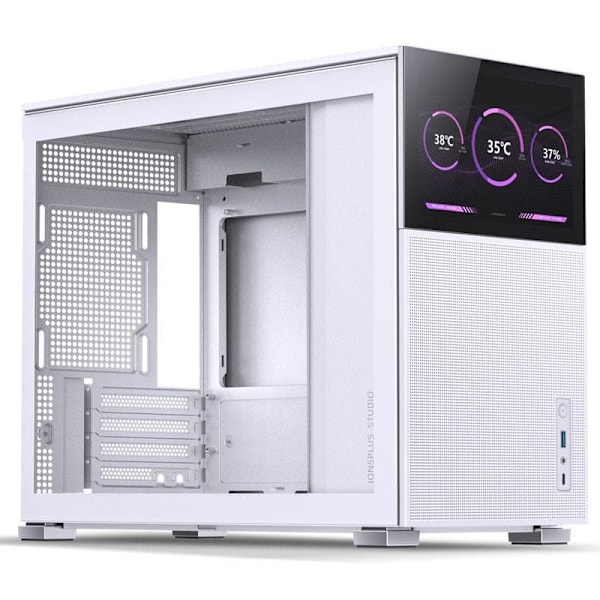 Jonsbo D31 MESH Screen Micro-ATX Case, Tempered Glass - white