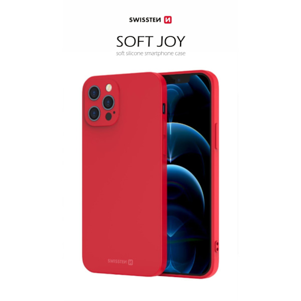 Swissten Soft Joy Silicone Case for Apple iPhone 14 Pro Red