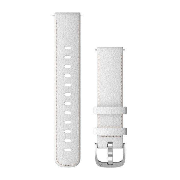 Garmin QuickFit 18mm Watch Strap, White Leather