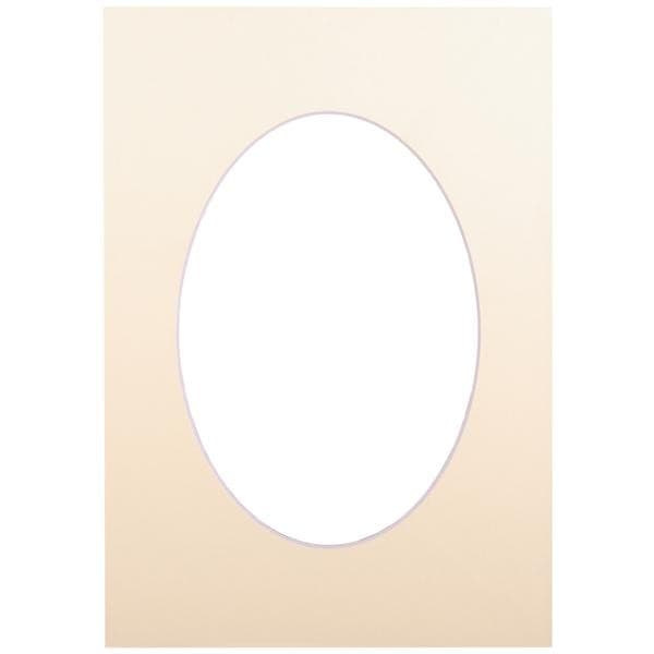 Passepartout 21x29.7, biscuit oval