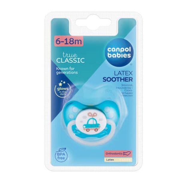 CANPOL BABIES Orthodontic latex soother 6-18 months  Toys, 23/260