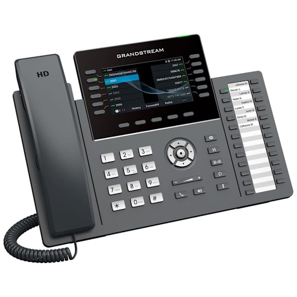 Grandstream Networks GRP2636 IP phone Black 12 lines LCD Wi-Fi