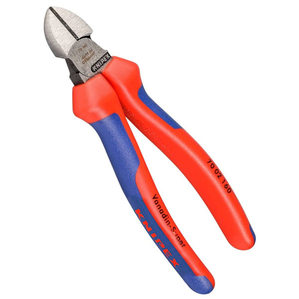Knipex Cutter Atramentized Polerad Diagonal 160 Mm Röd