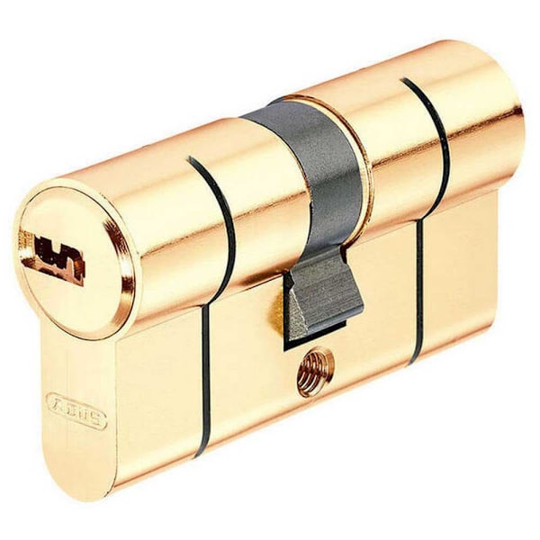 Abus Profilcylinder Med D66 Mm 30+30 Mm 5 Nøgler Gylden