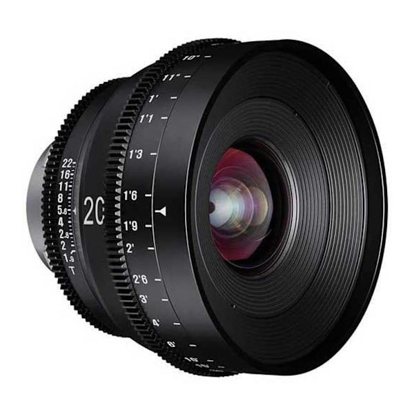 Samyang Linse 20 Mm T1.9 Ff Cine Sony E Sort Sort
