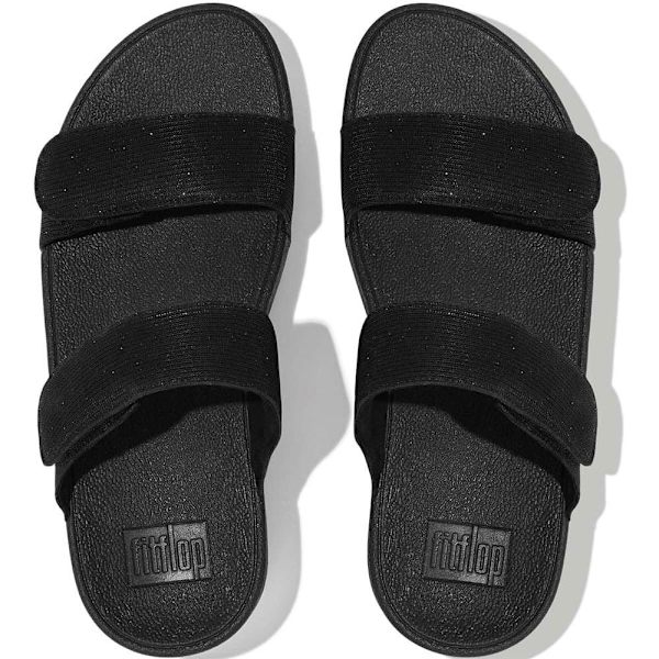 Fitflop Lulu Adjustable Shimmerlux Sandaler Svart EU 38 Kvinna