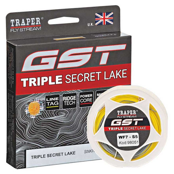 Traper Fly Gst Triple Secret Lake S3 Fluefiskesnøre 37.5 M Transparent Line 7