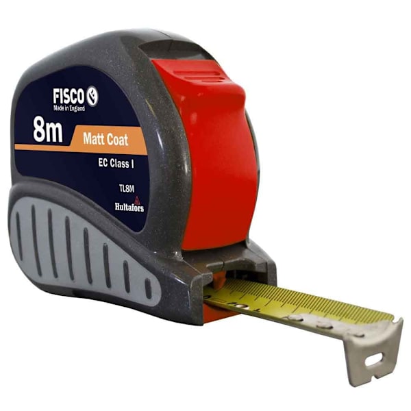 Fisco Klass Måttband I Abs Tri-lok 10 M X 25 Mm Svart
