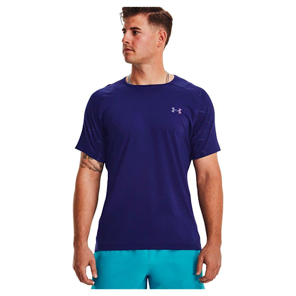 Under Armour Lyhythihainen T-paita Rush Embossed Sininen L Mies
