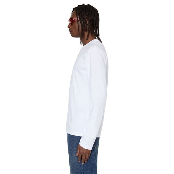 Diesel Långärmad T-shirt Diegor Microdiv Vit M Man