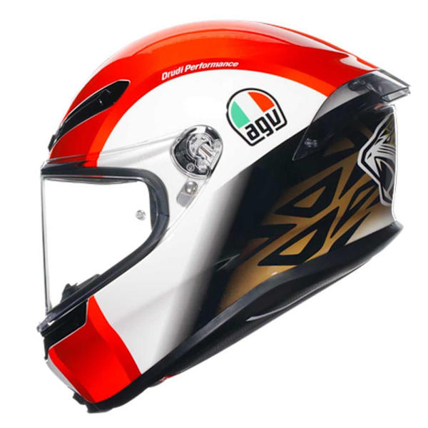 Agv Fullt Ansikte Hjälm K6 S E2206 Mplk Röd,Vit XL