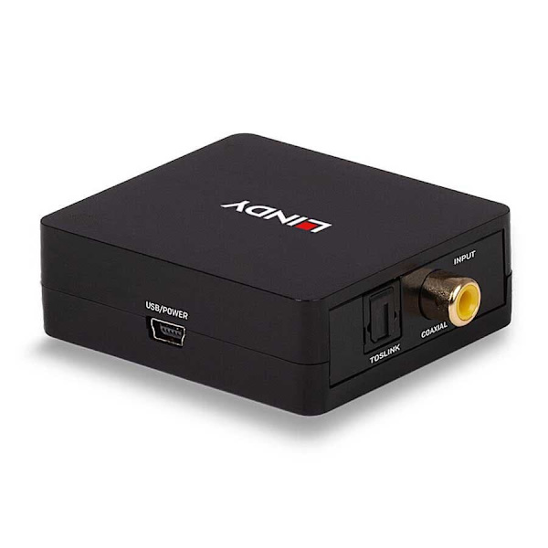 Lindy 70457 Spdif Digital-til-analog Lydkonverter Sort