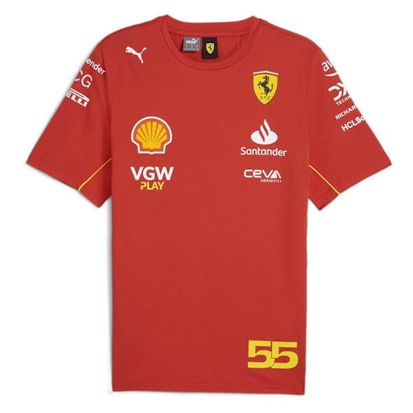 Puma Sf Sainz Lyhythihainen T-paita Punainen L Mies
