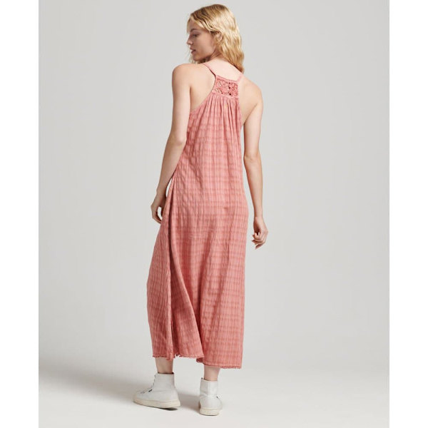 Superdry Kjole Vintage Long Halter Cami Rosa XS Kvinde