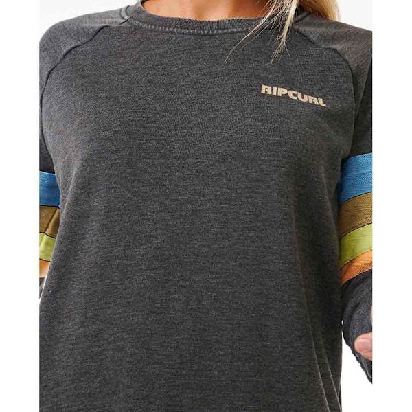 Rip Curl High Tide Surf Raglan Sweatshirt Grå M Kvinde