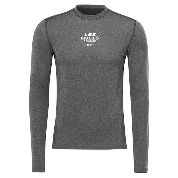 Reebok Pitkähihainen T-paita Les Mills Myoknit Harmaa XL Mies