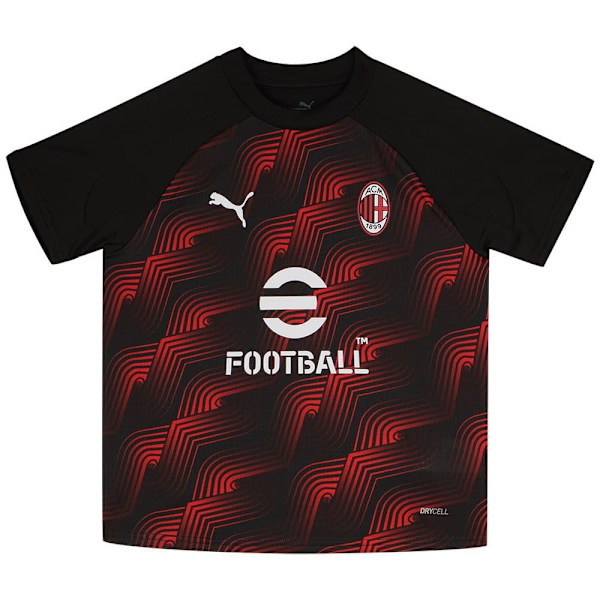 Puma Esiottelu Ac Milan 23/24 Juniori Lyhyt Hiha T-paita Punainen 9-10 Years