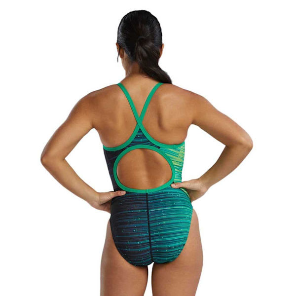 Tyr Badedragt Durafast Elite Diamondfit Speedwarp Blå 28 Kvinde