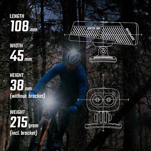 Sigma Framlykta Buster Silver 1100 Lumens