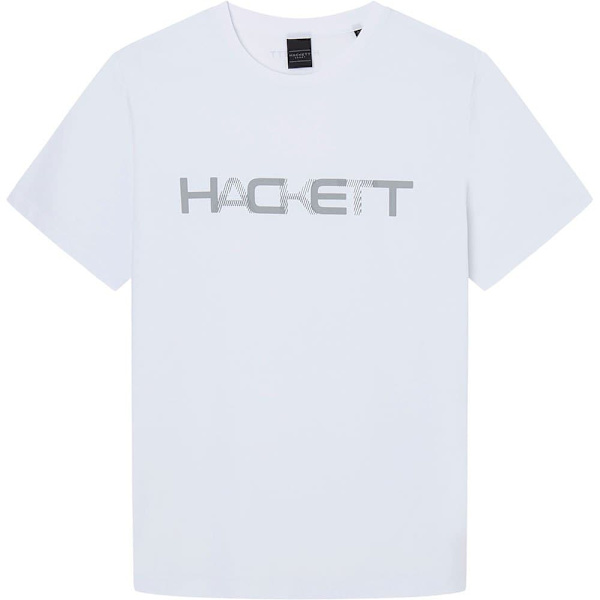 Hackett Kortærmet T-shirt Hm500783 Hvid M Mand