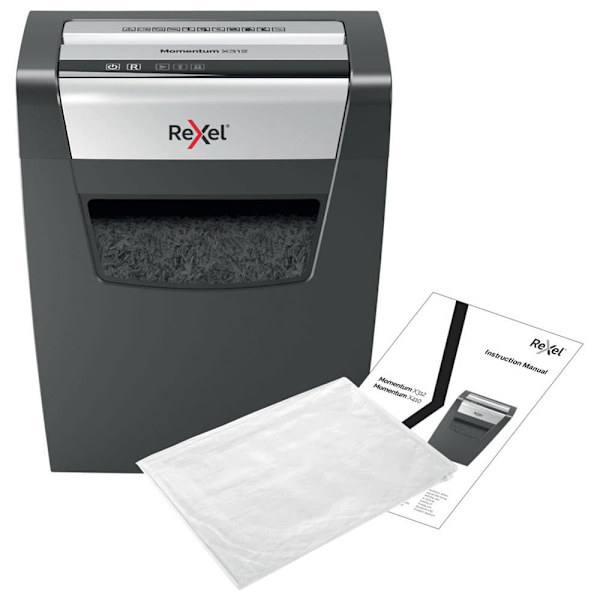 Rexel Makuleringsmaskine Momentum X312 Sort,Søvfarvet One Size / EU Plug