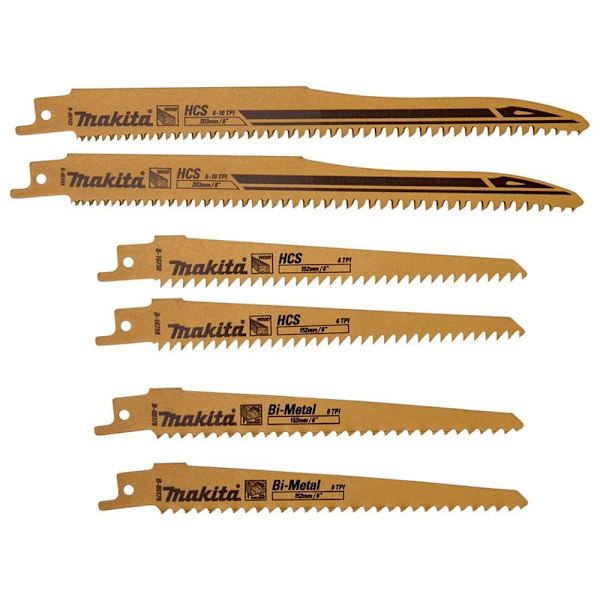 Makita Sabre Save Reserve B-44432 Recipro A Set Gylden