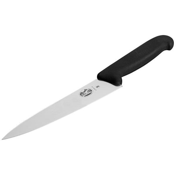 Victorinox Kniv Fibrox Carving 19 Cm Sort,Søvfarvet